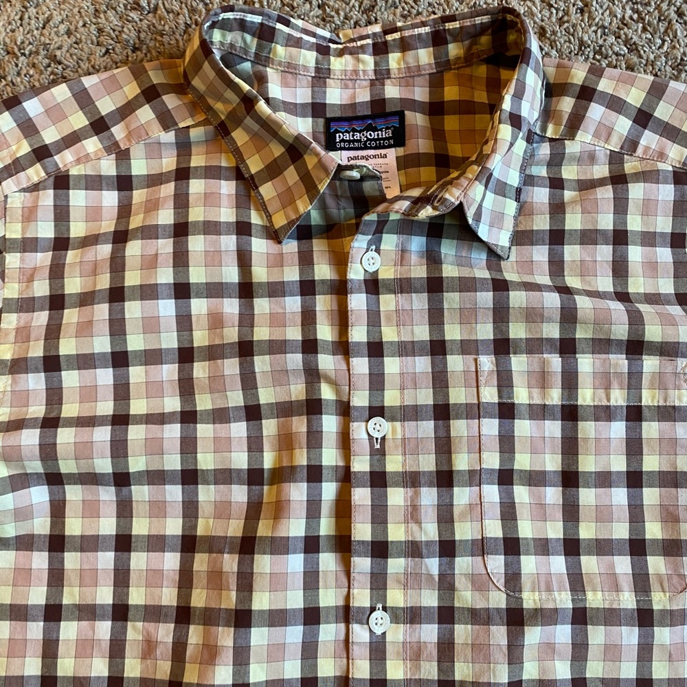 Patagonia Button Down Shirt Plaid Large